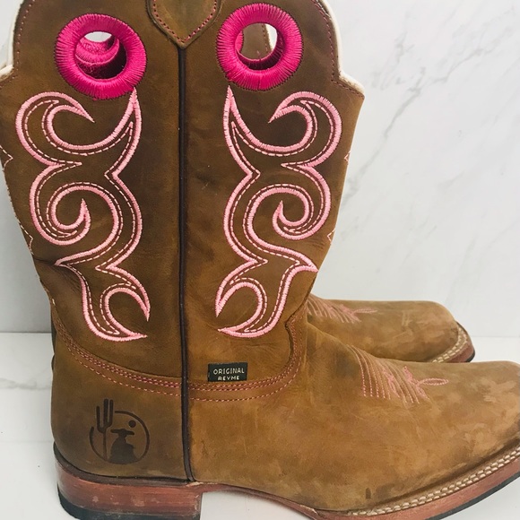 Reyme Shoes - Reyme Pink Cowboy Boot